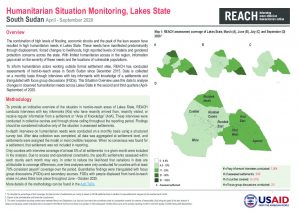 Area of Knowledge Humanitarian Situation Overview, Lakes State, April to September 2020