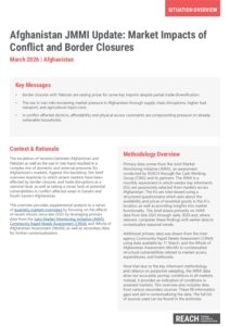 Afghanistan JMMI Markets Conflict Emergency Overview (March 2026)