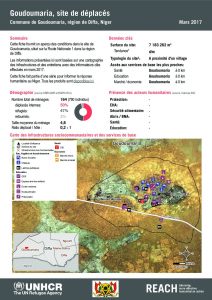 NER_HCR_Factsheet_Profil Site de Déplacés_Commune de Goudoumaria_Goudoumaria_Mars 2017