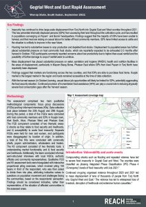 Rapid Assessment Gogrial East & West, September 2021