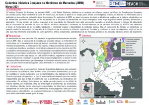 Colombia Iniciativa Conjunta de Monitoreo de Mercados (JMMI) - marzo 2021