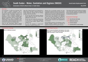 SSD_Factsheet_Assessment of Hard-to-Reach Areas WASH_July 2018