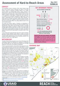 Assessment of Hard to Reach Areas in Somalia, May 2021