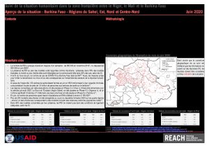 Evaluation de la situation humanitaire, régions du Sahel, de l’Est, du Centre-Nord et du Nord, Burkina Faso – Aperçu de la situation avril-juin 2020