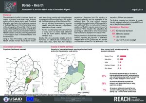 Hard-to-Reach Health Factsheet in Borno State, Nigeria - August 2019