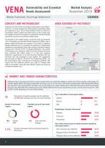 VENA Market Analysis Factsheet in Oruchinga, Uganda - November 2019