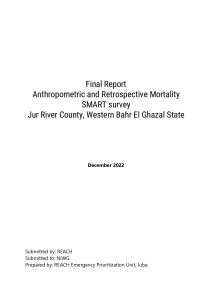 South Sudan Jur River SMART Survey Report, December 2022
