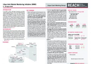 Libya Joint Market Monitoring Initiative, Situation Overview - August 2020