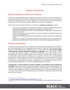 MSNA 2021 dans la province du Tanganyika, RDC : Annexe méthodologique