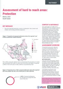 Assessment of Hard to Reach Areas: Protection, March 2023