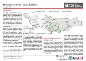 SSD_Situation Overview_Greater Equatoria_August 2017