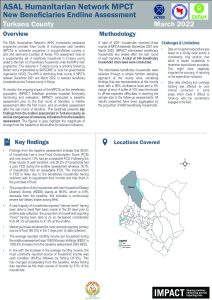 ASAL Humanitarian Network Multi-Purpose Cash Assistance Endline Assessment, Turkana County