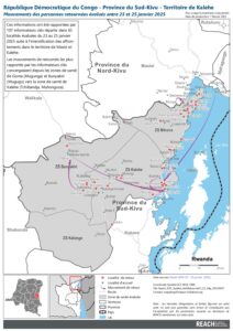 REACH RDC - HSM - Territoire de Kalehe, Sud-Kivu - Mouvements des retournés : 23-25 janvier 2025