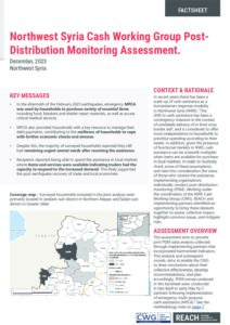 REACH Syria - NWS Cash Working Group PDM Factsheet (December2023)