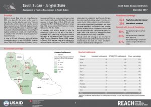 SSD_Factsheet_Assessment of Hard-to-Reach Areas in Jonglei_September 2017