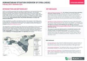 Humanitarian Situation Overview in Northeast Syria – February 2024