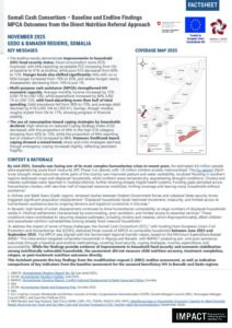 IMPACT Somalia - Direct Nutrition Referral Baseline Endline Factsheet - November 2025