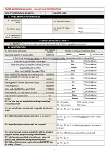 IMPACT - UNICEF Third-Party Monitoring - WASH Household DM Form