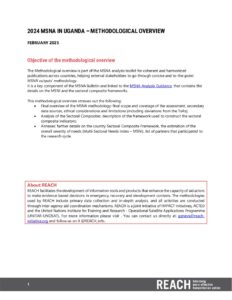 REACH Uganda - 2024 MSNA - Methodology Note