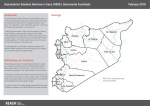 SYR_Multi-sectoral assessment_Governorate factsheets_February 2016