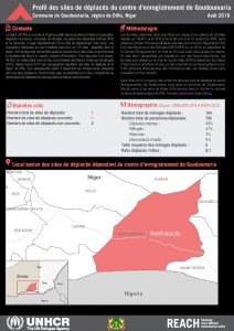 NER_Factsheet_Diffa_Profiles des sites du centre d'enregistrement de Goudoumaria_Aout 2018