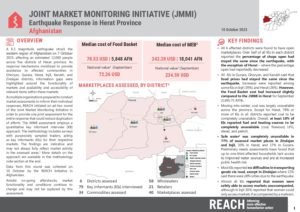 REACH AFG Earthquake Market Assessment Herat Factsheet Oct2023