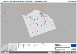 UGA_Map_Bidibidi_Zone 5 North Facilities_September 2018