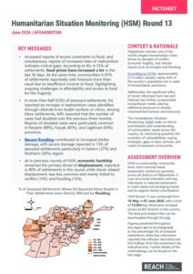 REACH_Afghanistan_HSM_Round_13_Factsheet_June_2026