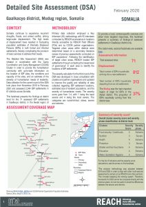 DSA III Factsheet Gaalkacyo, Somalia - February 2020