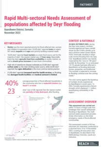 REACH Somalia RNA Flooding Factsheet Baardheere district (November 2023)