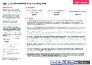REACH Syria - JMMI - April 2025 - Nationwide Situation Overview