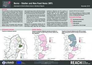 Hard-to-Reach Shelter / NFI Factsheet in Borno State, Nigeria - November 2019
