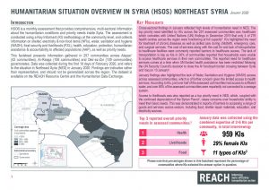 Humanitarian Situation Overview in Northeast Syria – January 2020