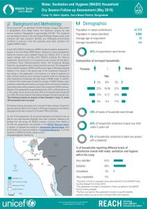 BGD_Factsheet_WASH Household Dry Season Assessment_Camp13_May2019