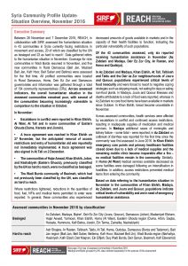 SYR_Situation Overview_Community Profile Overview_November 2016