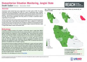 Humanitarian Situation Monitoring of hard-to-reach settlements in Jonglei State, October - December 2020