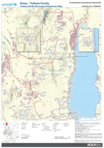 REACH WASH Infrastructure Map Turkana North Subcounty August 2024