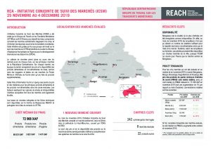 Joint Market Monitoring Initiative (JMMI) Factsheet, Central African Republic – November 2019