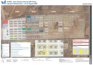 Serekaniye Camp Infrastructure Map, Northeast Syria - August 2020