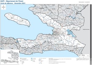 REACH Haïti Carte de référence du département de l'Ouest (Novembre 2023)