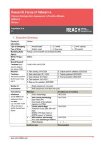 UKR_REACH_TOR_Veterans Reintegration Assessment in Frontline Oblasts_November 2024