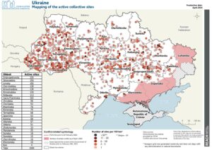 REACH, Ukraine, IDP Collective Site Monitoring, Map, Active Sites, April 2024