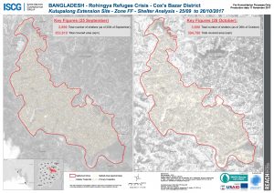 Bangladesh - Cox's Bazar - Kutupalong Extension Site - Zone FF Shelter Analysis Comparison - 25 September & 26 October