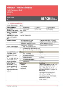 REACH Ukraine ToR Health Sector Assessment October 2022