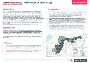 Humanitarian Situation Overview in Northwest Syria – March 2024
