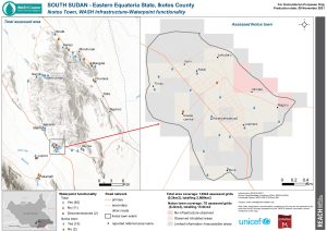 REACH SSD Map WASH Infra Ikotos Town Waterpoints by types November20215