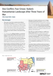 IMPACT Sudan: 3 years anniversary brief - April 2026