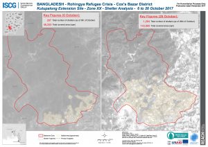 Bangladesh - Cox's Bazar - Kutupalong Extension Site - Zone XX Shelter Analysis Comparison - 6 to 26 October 2017