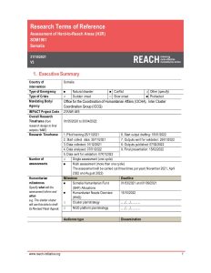 REACH Somalia Terms of Reference Hard to Reach Assessment October 2021
