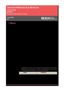 DRC_Terms of Reference_Camp Profiling_Aug2020